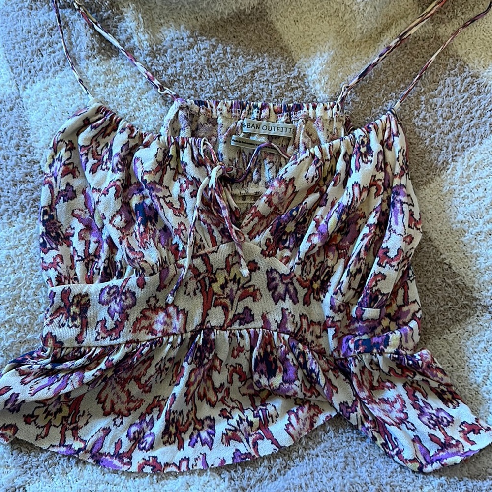 Urban outfitters colorful crop top